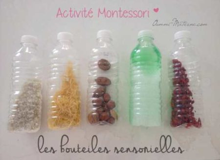 Activité Montessori : Les Bouteilles Sensorielles - Oummi Materne - Le ...